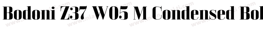Bodoni Z37 W05 M Condensed Bold字体转换